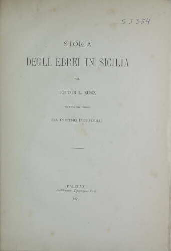 Storia degli ebrei in Sicilia